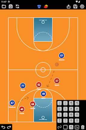 Coach Tactic Board: Basketball Image