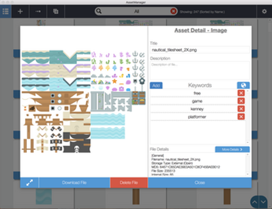 Organize Your Assets! Asset Manager 2.0 screenshot