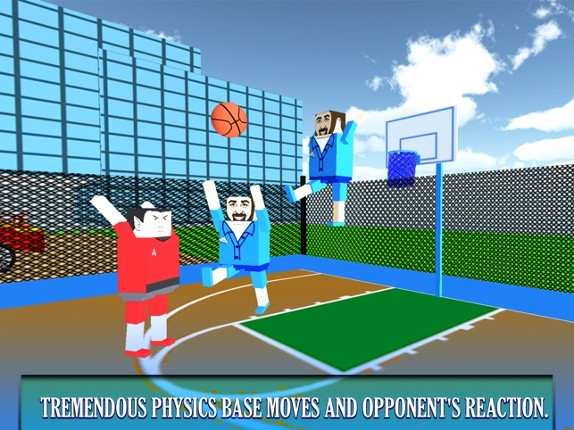 BasketBall Bouncy Physics 3D Cubic Block Party War screenshot