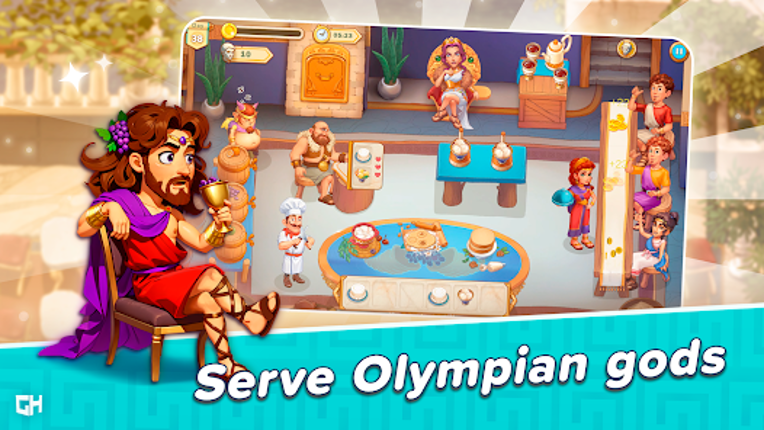 Greek Kitchen Frenzy: Dionysus Image