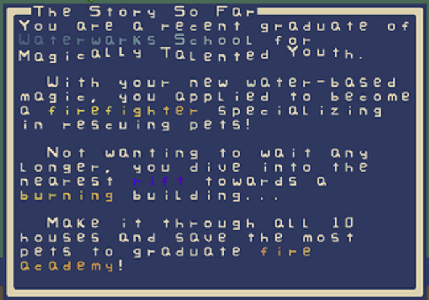 Fire-Fighting Wizard Pet Rescue Roguelike Image