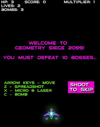 Geometry Siege 2099 - Danmaku Boss Rush screenshot