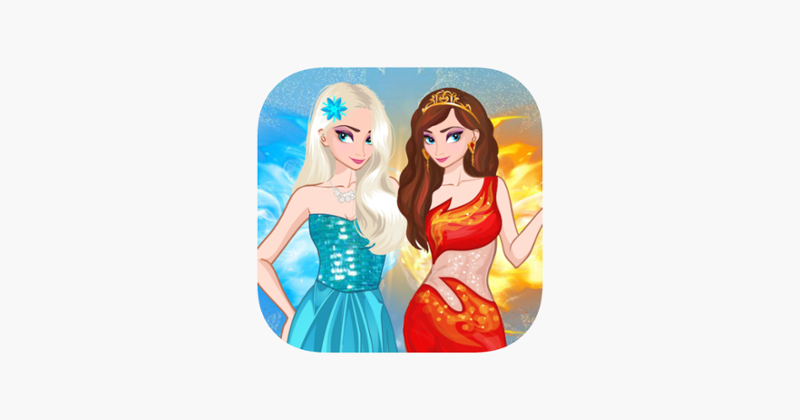 Ice vs Fire magic dress up Image