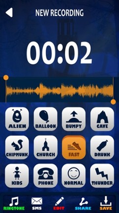 Scary Voice Changer – Ringtones and Sound.s Editor screenshot