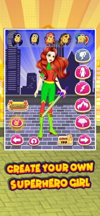 Super Hero Girls Dress Up screenshot