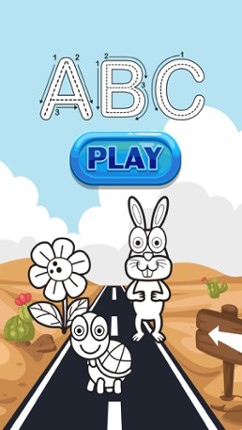ABC Trace And Phonics Coloring Books : English Learning Free For Kids And Toddlers! Image