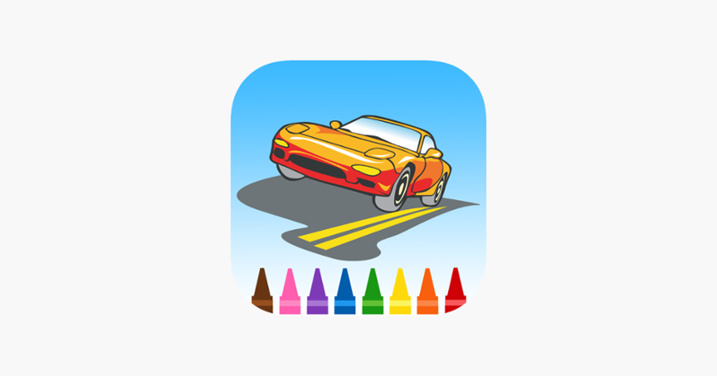 Cute Car Coloring Book Image