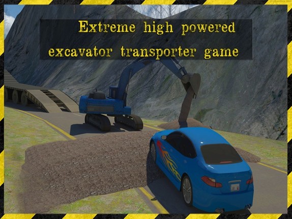 Excavator Transporter Rescue 3D Simulator- Be ready to rescue cars in this extreme high powered excavator transporter game screenshot