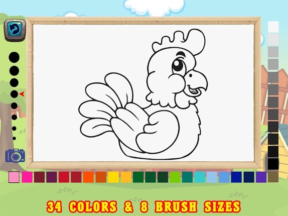 Farm Animals Coloring Book For Kids - First Words screenshot
