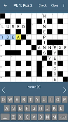 BestForPuzzles Quick Crossword screenshot