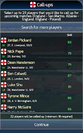 True Football National Manager screenshot