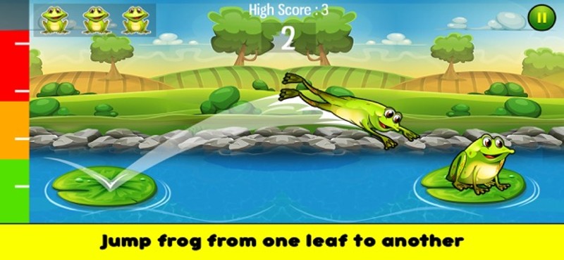 Jungle Frog Jumping Image