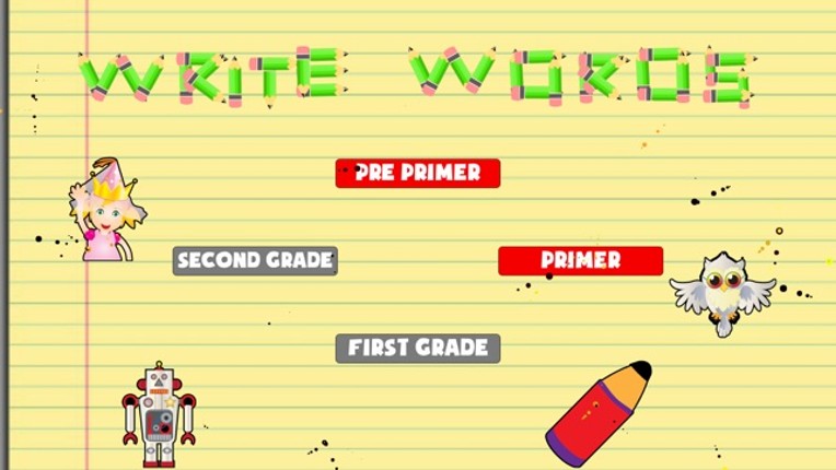 Learn To Write Sight Words screenshot
