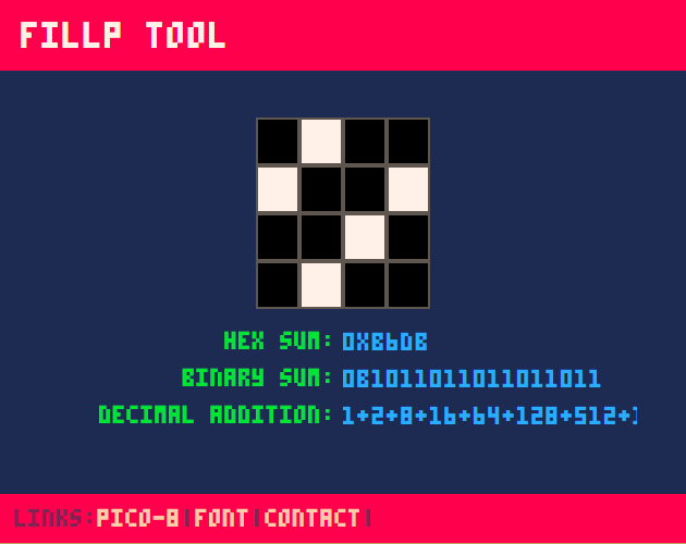 Games like PICO-8 fillp tool