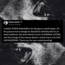 A Wolf Steps in Blood Image