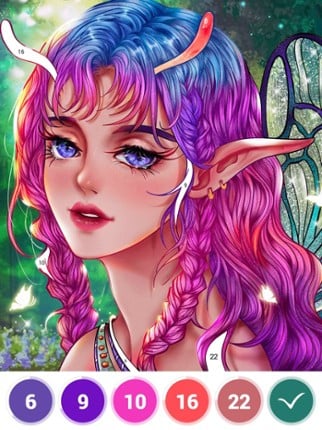 Art Number Coloring Book Image