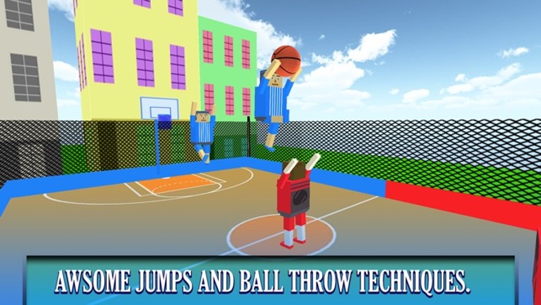 BasketBall Bouncy Physics 3D Cubic Block Party War screenshot