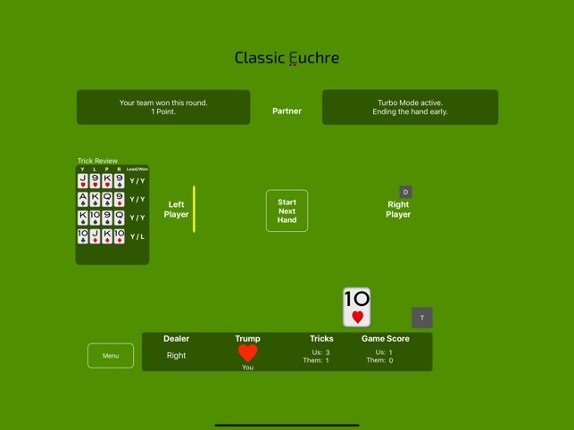 Classic Euchre screenshot