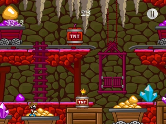 Free Mine Runner Games - The Gold Rush of California Miner Game Image