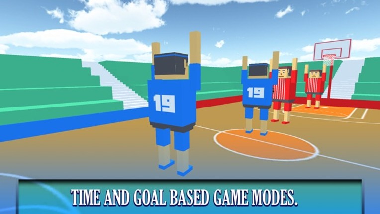 BasketBall Bouncy Physics 3D Cubic Block Party War screenshot