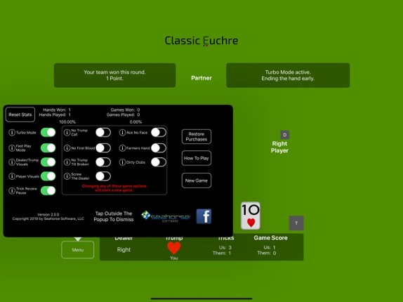 Classic Euchre screenshot