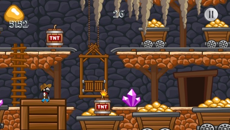 Free Mine Runner Games - The Gold Rush of California Miner Game screenshot