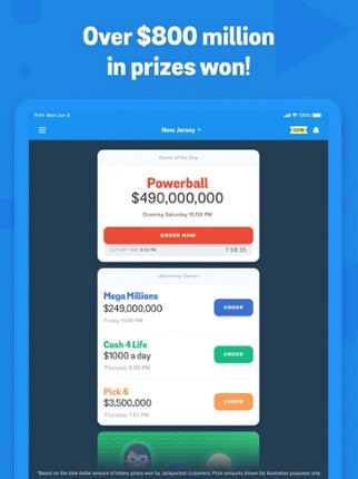 Jackpocket Lottery App screenshot