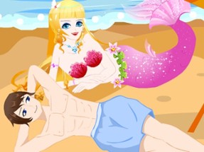 Mermaid Lover In Beach Image