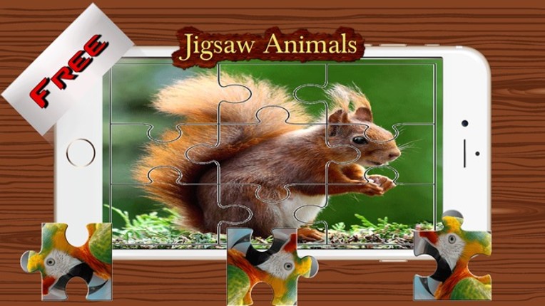 Animals Photo Jigsaw Puzzle - Magic Amazing HD Puzzle for Kids and Toddler Learning Games Free Image