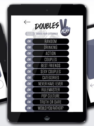 Doubles: Drinking Games for 2 screenshot