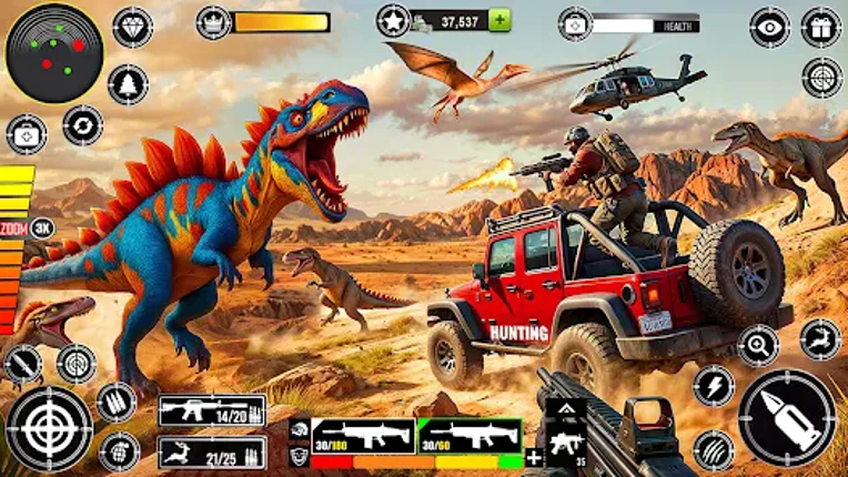 Wild Dinosaur Hunting Gun Game Image