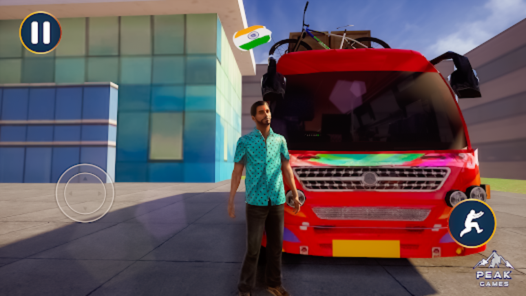 Indian Bus Game Bus Driving 3D Image