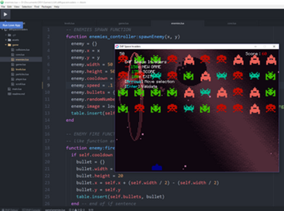 D4F Space Invaders screenshot