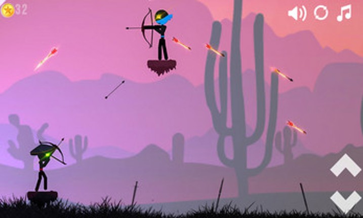 Stickman Ninja Archer Fight Image
