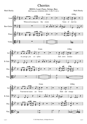 Sheet Music & Lyrics: The Dusty Mirror Image