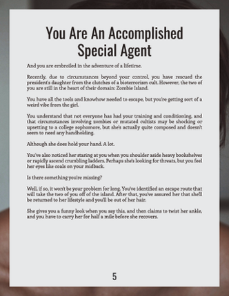 The Lady I Am Rescuing From Zombie Island Is Difficult To Read screenshot