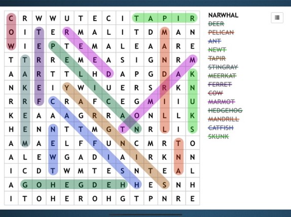 Word Search 2* screenshot