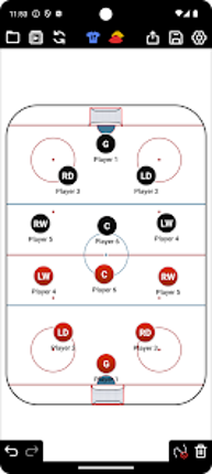 Coach Tactic Board: Hockey Image