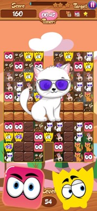 Monster Swipe Match3 Dogs Cats screenshot