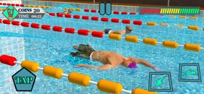 Real Summer Swimming Pool Race Image