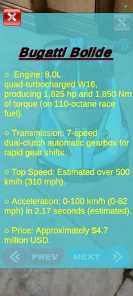SUPER CARS AR Guide screenshot