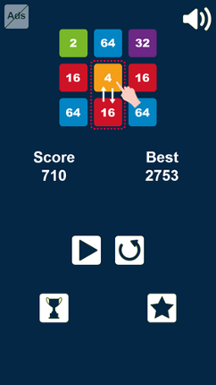 Swap n Merge Numbers 2048: Match 3 Puzzle Image