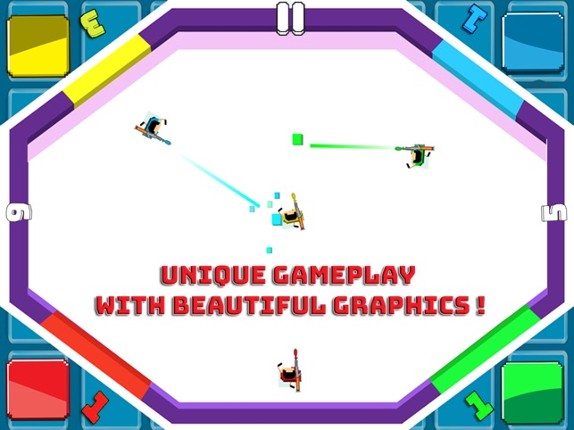 Funny Guns - 2, 3, 4 Player Shooting Games Free screenshot