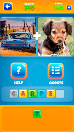 2 Pics 1Word. Offline Games screenshot