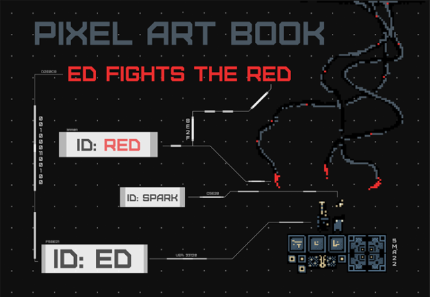 Ed Fights the Red Pixel Art Book Game Cover