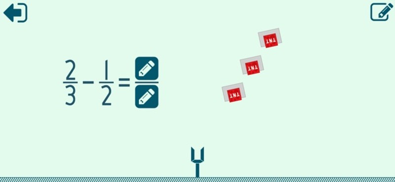 Math Shot Subtract Fractions Image
