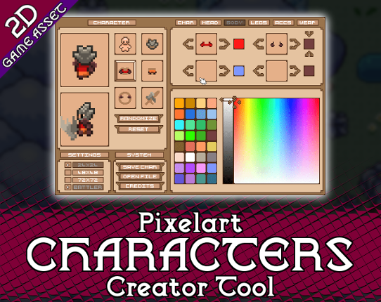 Sprite Creator Tool - Retro Game World Game Cover