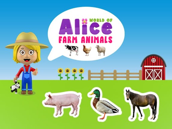 World of Alice   Farm Animals Game Cover