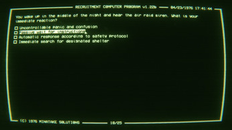 APPLICATION FORM screenshot