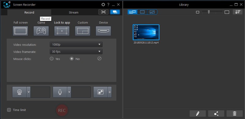 Cyberlink Screen Recorder 4 - Record your games, RPG, car game, shooting gameplay - Game Recording and Streaming Software screenshot